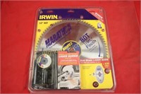 New Irwin 12" 80 Tooth Saw Blade Trim/Finish