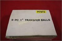 Transfer Balls/Metal Casters 1" 6pc lot