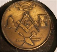 1920-1945 FIDELIS LODGE #1127 MASON COIN