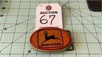 Unique Leather John Deere Belt Buckle