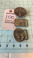 Various Collectible. JD Belt Buckles (3)