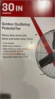 30” Outdoor Oscillating Pedestal Fan