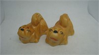 Vintage Set of Ceramic Doggie Salt & Pepper Shaker