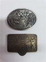 Coors belt buckles