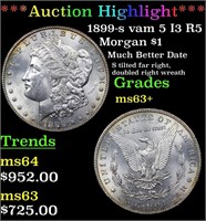 *Highlight* 1889-s vam 5 I3 R5 Morgan $1 ms63+