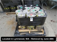LOT, (15) 5-GALLON KEGS ON THIS PALLET