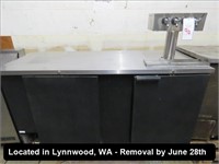 69" 4-TAP KEG COOLER (CONDITION UNKNOWN)