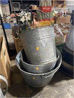 Galvanized buckets