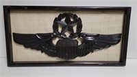 UsAF Command Pilot Wings Insignia Wall Plaque