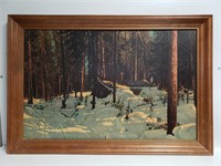 40.75"× 27.5" Franz Johnson Shack in The Woods