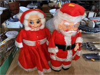 Vintage mr and mrs Santa Claus