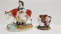 (2) Staffordshire Porcelain Figurines