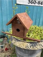 Birdhouse on a stake