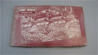 Antique 1940's Army Trench Cardboard Playset