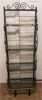 Bakers Rack W/ Glass Shelves