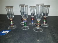 Set of 6 Small Wine Glasses