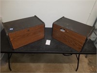 Set of 2 Single Drawer File Cabinets