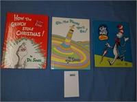 Lot of 3 Dr Seuss Books