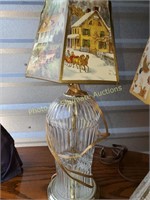 Glass elec lamp