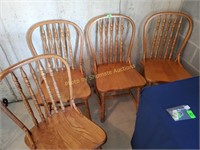 8 Oak chairs