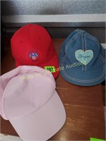 Lot of decorated caps