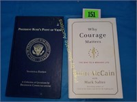 2 books: John McCain Why Courage Matters and