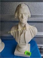 Thomas Jefferson bust 13" tall