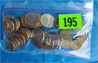 Baggie of foreign coins