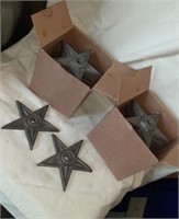 2 Boxes of 4" Metal Stars. 12 in each Box