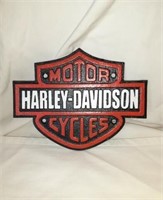 Small 8"x 6" Modern Metal Harley-Davidson