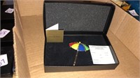 Heidi Davis umbrella brooch with gift box