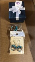 Sterling pendant and earrings with gift box