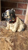 Cute bulldog cement statue. 6.5 inches tall x 7