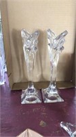 Pair of candlesticks 9.5 inches tall