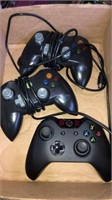 3 Xbox controllers