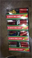 4 packages of shotgun shell string lights, 20 per
