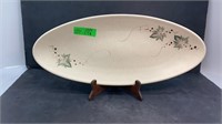 Decorative serving plate 21x9in