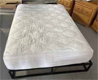 Full size bed with metal frame