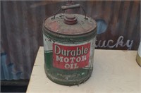 DURABLE MOTOR OIL CAN 5 GALLON