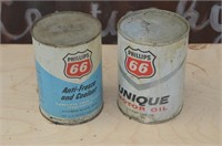 PHILLIPS 66 ANTIFREEZE AND OIL CANS