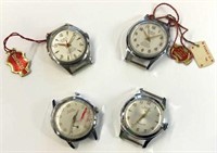 Lot of 4 Vintage Watches without Bands.