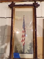 Vintage American Flag Picture