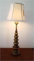 Very heavy brass(?) lamp -see details