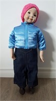 19.5" Doll w/ Jeans &  American Girl Puffy Jacket