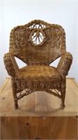 Very Cool Mini Wicker Chair -see details