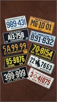 10 Bicycle Licence Plates, great wall decor!
