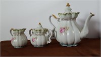 'Nippon' Marked Teapot, Cream & Sugar -see details
