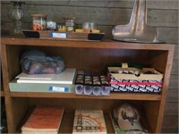 Shelf of Assorted Craft Items