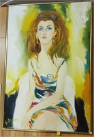 W. Murry Signed Oil on Canvas Portrait