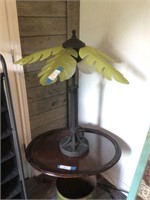 31" Tall Heavy Palm Leaf Desk Lamp